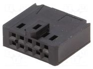 Connector: wire-board; plug; female; PIN: 10; AMPMODU MOD IV; 2x5 TE Connectivity
