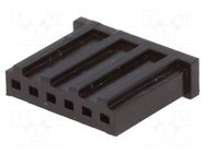 Connector: wire-board; plug; female; PIN: 6; AMPMODU MOD II; 2.54mm TE Connectivity