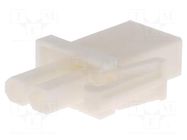 Connector: wire-wire; plug; female; PIN: 2; 600V; for cable; 4.14mm TE Connectivity
