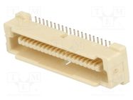 Connector: PCB to PCB; male; PIN: 40; 0.8mm; H: 5mm; FH; 0.5A; LCP TE Connectivity