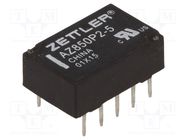 Relay: electromagnetic; DPDT; Ucoil: 5VDC; 1A; 0.5A/125VAC; AZ850 ZETTLER