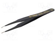 Tweezers; non-magnetic; Blade tip shape: flat; SMD; Blades: curved 