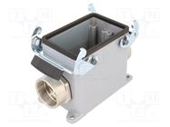 Enclosure: for HDC connectors; C146,heavy|mate; aluminium; M32 AMPHENOL