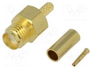 Connector: antenna; plug; SMA-D; straight 4CARMEDIA