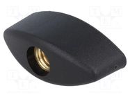 Knob wing; Int.thread: M8; 14mm; H: 17mm; polyamide; W: 40mm ELESA+GANTER