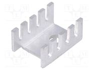 Heatsink: moulded; U; TO202,TO220; L: 19.05mm; W: 13.21mm; H: 9.53mm 