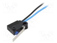 Microswitch SNAP ACTION; 0.1A/125VAC; 2A/12VDC; with lever; IP67 OMRON Electronic Components