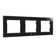 Switch frame triple Shelly (black), Shelly