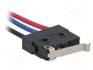 Microswitch SNAP ACTION; 3A/125VAC; 3A/30VDC; SPDT; ON-(ON); D2SW OMRON Electronic Components