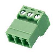 TERMINAL BLOCK, PLUGGABLE, 3POS, 14AWG