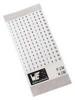 TERMINAL BLOCK, LABEL, 1-10, 3.5MM