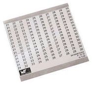 TERMINAL BLOCK, LABEL, 1-10, 10.16MM