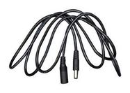 BARREL POWER CORD, 2.1MM PLUG-JACK, 1.5M