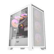 Darkflash DRX70 MESH computer case (white) + 4 RGB fans, Darkflash