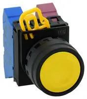 ACTUATOR, PUSHBUTTON SWITCH, PLASTIC/YEL
