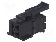 Connector: wire-wire; plug; female; JPT; for cable; PIN: 4; black TE Connectivity