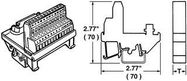 INTERFACE TERMINAL BLOCK, D SUB FEMALE-TB, 25POS