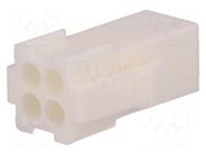 Connector: wire-wire; plug; male; PIN: 4; 600V; for cable; 4.14mm TE Connectivity