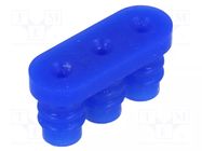 Gasket for wire; PIN: 3; 6.35mm; 1x3; Universal MATE-N-LOK TE Connectivity