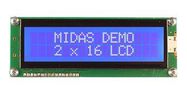 LCD DISPLAY, COB, 16 X 2, BLUE STN, 3.3V