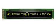 OLED MODULE, COB, PARALLEL, 200X16PIXEL