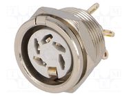 Connector: DIN; socket; female; PIN: 5; Layout: 240°; soldering; 34V DELTRON