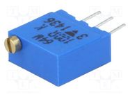 Potentiometer: mounting; multiturn; 100Ω; 500mW; THT; ±10%; linear VISHAY