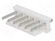 Connector: wire-board; socket; male; MTA-156; PIN: 6; straight; THT TE Connectivity