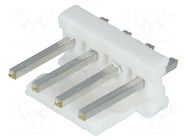 Connector: wire-board; socket; male; MTA-156; PIN: 4; straight; THT TE Connectivity