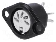 Connector: DIN; socket; female; PIN: 5; 180°; soldering; 34V; 2A; 10mΩ DELTRON