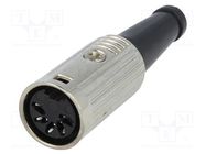 Connector: DIN; plug; female; PIN: 5; Layout: 180°; straight; 34V; 2A DELTRON