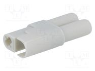 Connector: wire-wire; plug; 520; PIN: 2; 8.5A; hermaphrodite EDAC