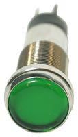 LED PANEL INDICATOR, GREEN, 12.7MM, 28V