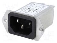 Connector: AC supply; socket; male; 4A; 250VAC; IEC 60320; C14 (E) SCHURTER