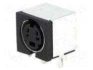 Connector: DIN mini; socket; female; PIN: 4; shielded; THT SCHURTER