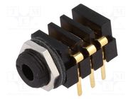 Connector: Jack 3,5mm x 18,6mm; socket; female; stereo; ways: 3 SCHURTER