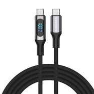 Fast Charging cable Rocoren Digital USB-C to USB-C, PD, 1m (grey), Rocoren