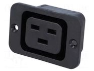 Connector: AC supply; socket; female; 16A; 250VAC; C19 (J) SCHURTER