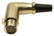 XLR CONNECTOR, R/A PLUG, 5POS, CABLE