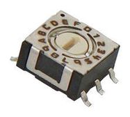 ROTARY CODED SW, 0.1A, 50VDC, HEX, 16POS