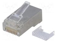 Connector: RJ45; plug; PIN: 8; Cat: 5e; shielded; Contacts: brass CONEC