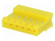 Connector: wire-board; plug; female; MTA-156; PIN: 6; 600VAC; IDC TE Connectivity