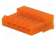 Connector: wire-board; plug; female; MTA-156; PIN: 6; 600VAC; IDC TE Connectivity