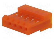 Connector: wire-board; plug; female; MTA-156; PIN: 5; 600VAC; IDC TE Connectivity