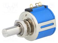 Potentiometer: shaft; multiturn; 5kΩ; 2W; ±5%; 6.35mm; linear; IP65 BOURNS