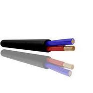 MULTICORE CABLE, 2CORE, 1.5MM2, 100M/BLK