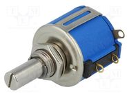 Potentiometer: shaft; multiturn; 200Ω; 2W; ±5%; 6.35mm; linear; IP40 BOURNS