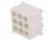Connector: wire-board; socket; female; PIN: 9; straight; 600V; 19A TE Connectivity