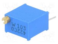 Potentiometer: mounting; multiturn; 10kΩ; 500mW; THT; ±10%; linear BOURNS