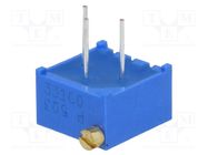 Potentiometer: mounting; multiturn; 50kΩ; 500mW; THT; ±10%; linear BOURNS